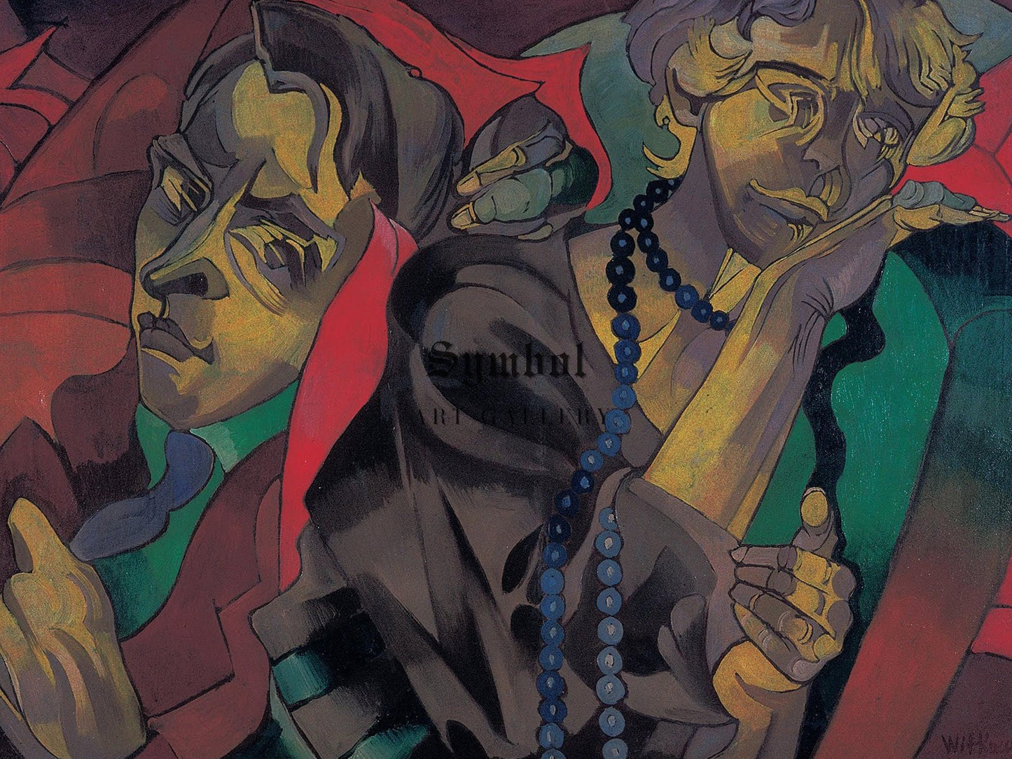 Two Heads by Stanisław Ignacy Witkiewicz, 1920, Expressionism, fine art print