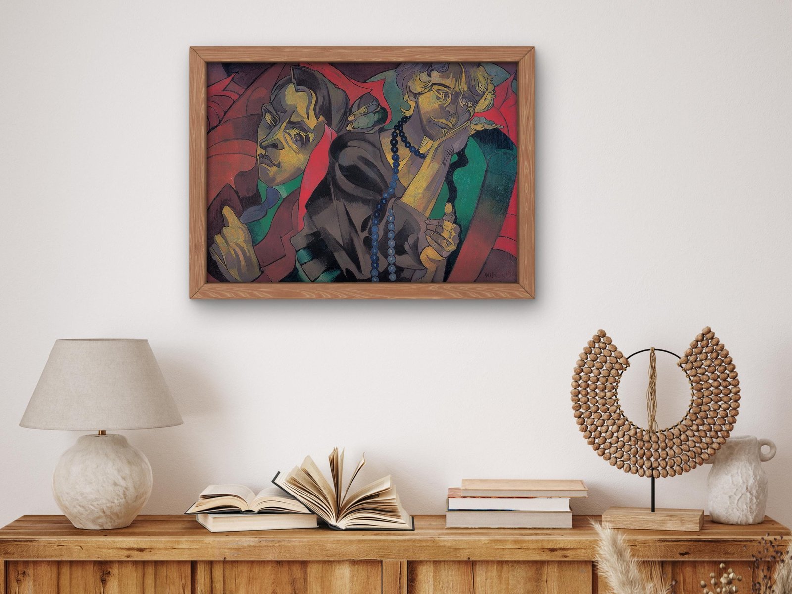 Two Heads by Stanisław Ignacy Witkiewicz, 1920, Expressionism, fine art print