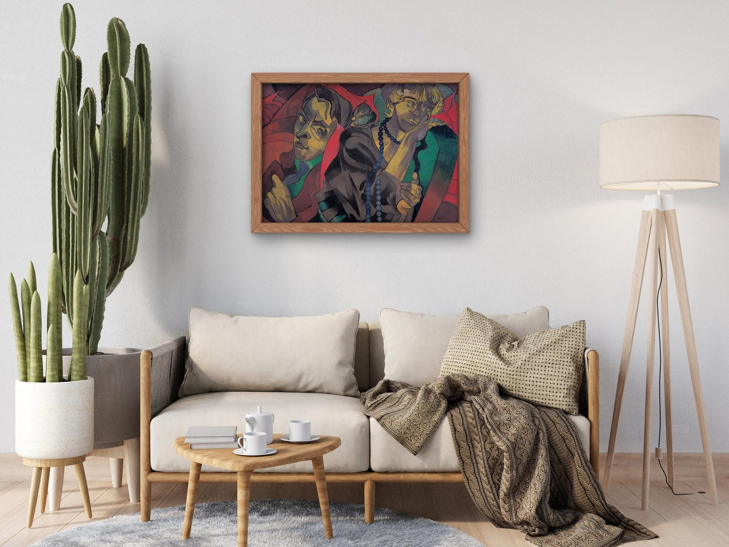 Two Heads by Stanisław Ignacy Witkiewicz, 1920, Expressionism, fine art print
