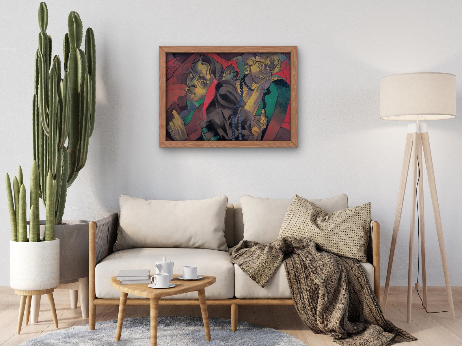 Two Heads by Stanisław Ignacy Witkiewicz, 1920, Expressionism, fine art print
