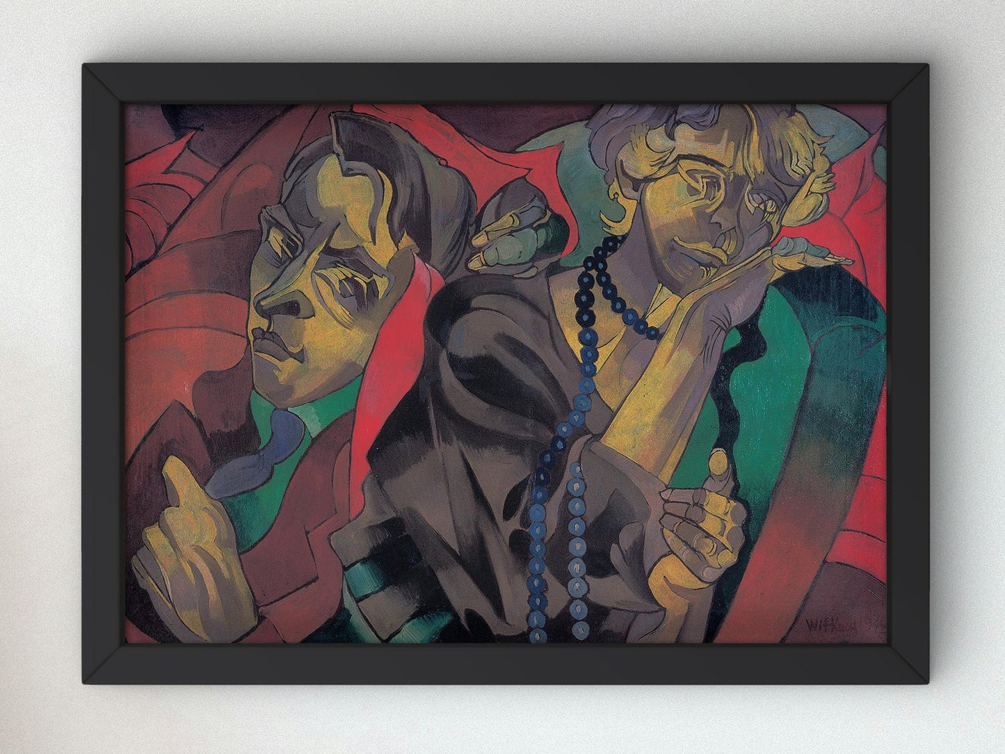 Two Heads by Stanisław Ignacy Witkiewicz, 1920, Expressionism, fine art print