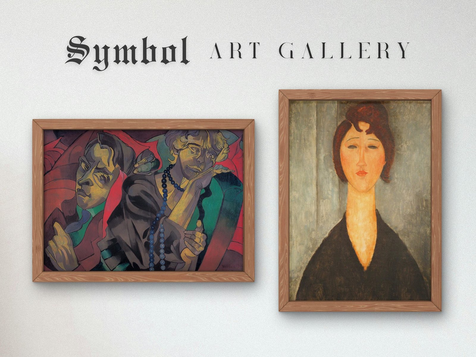 Two Heads by Stanisław Ignacy Witkiewicz, 1920, Expressionism, fine art print