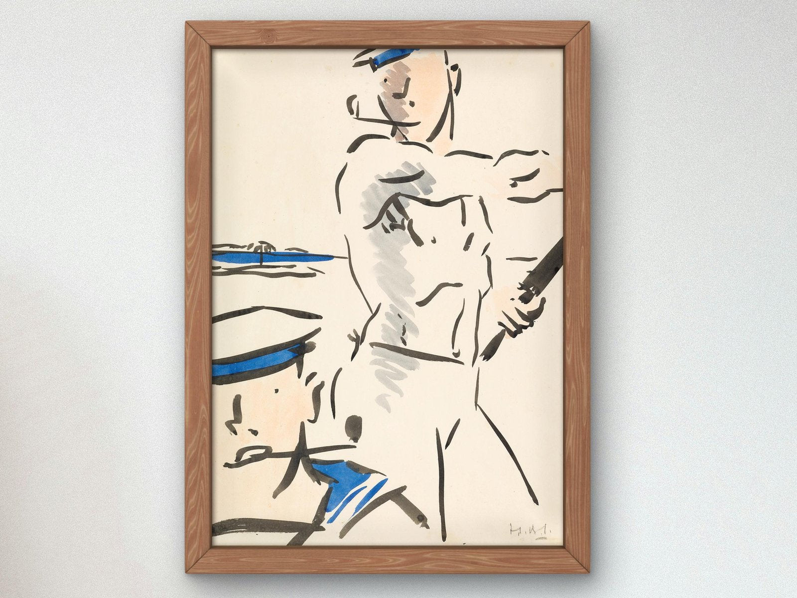 Two Sailors by Francis Cadell, 1928, Art Deco and American Modernism, fine art print