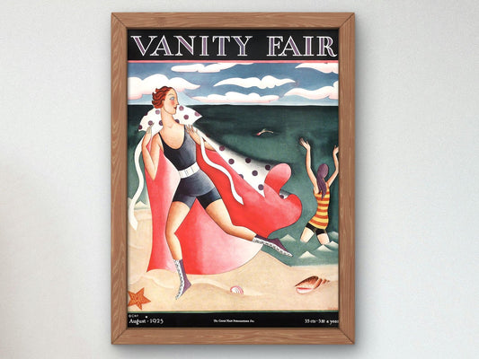 Two Women at the Beach by Miguel Covarrubias, 1925, Art Deco and American Modernism, fine art print