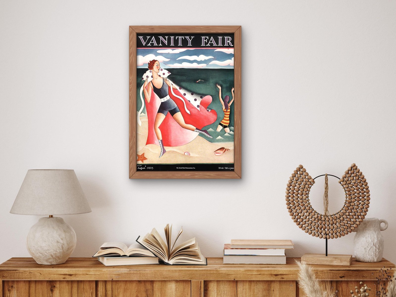 Two Women at the Beach by Miguel Covarrubias, 1925, Art Deco and American Modernism, fine art print