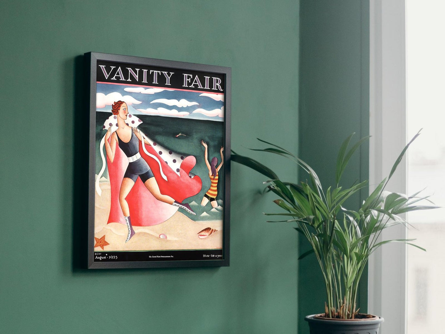 Two Women at the Beach by Miguel Covarrubias, 1925, Art Deco and American Modernism, fine art print