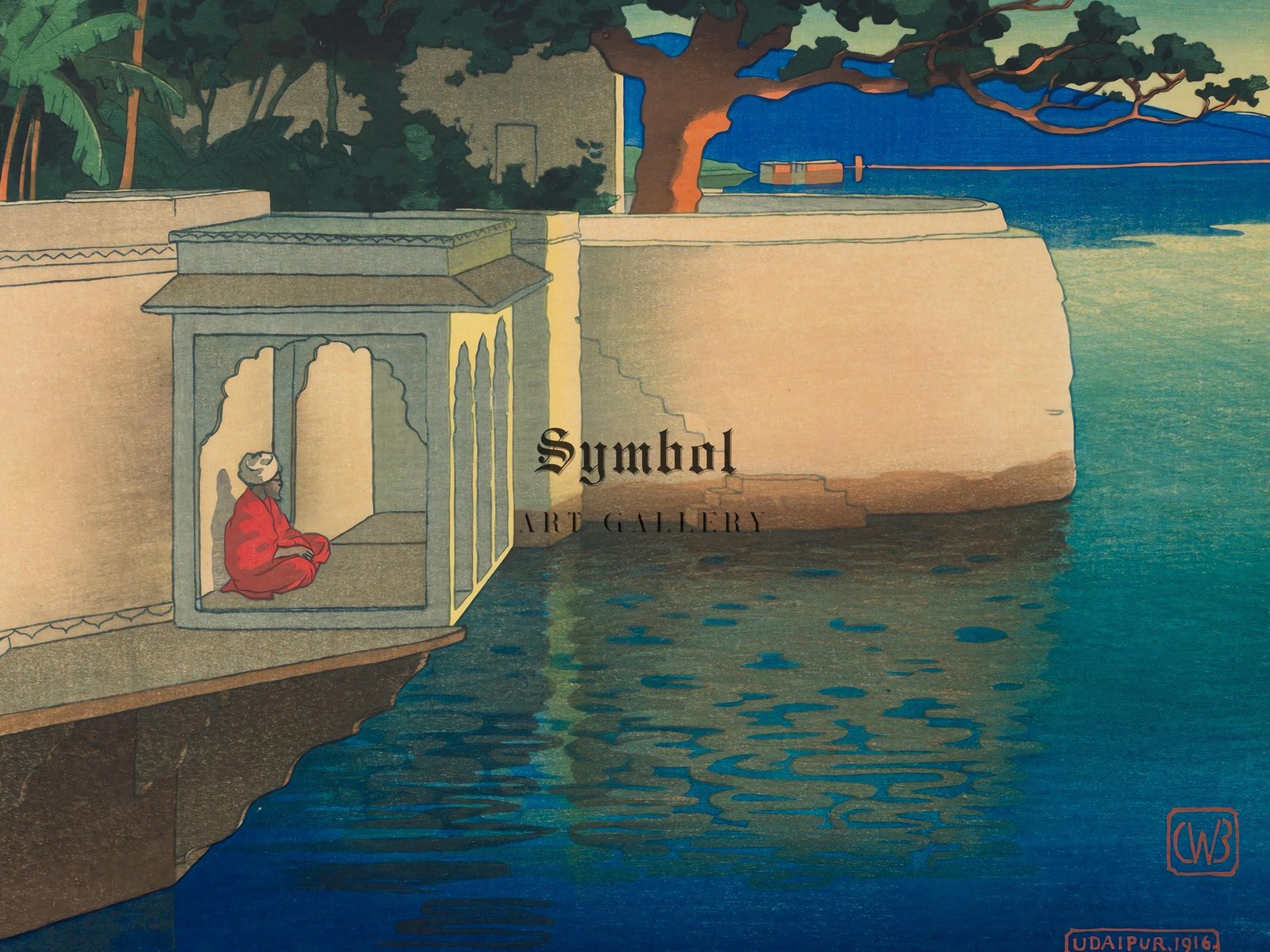Udaipur by Charles W. Bartlett, 1916, Orientalism and Exoticism, fine art print