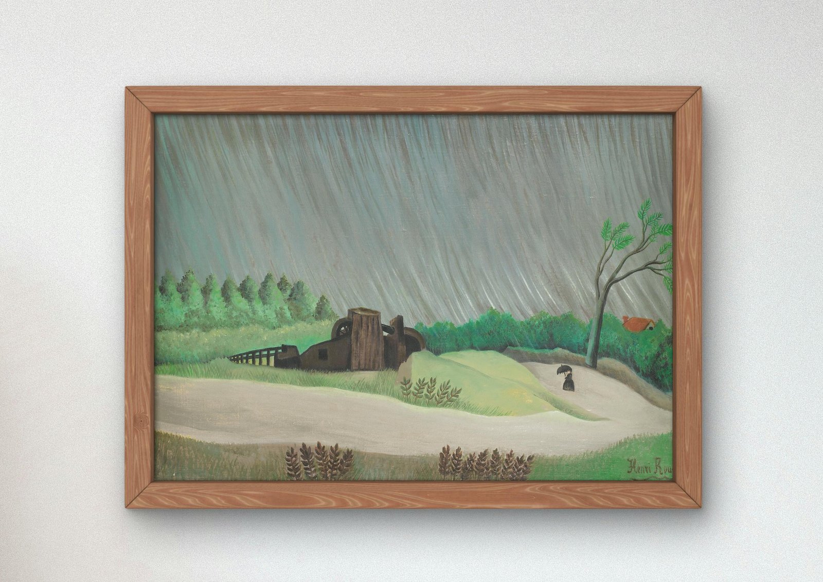 Un matin de pluie by Henri Rousseau, 1896, Post-Impressionism, fine art print