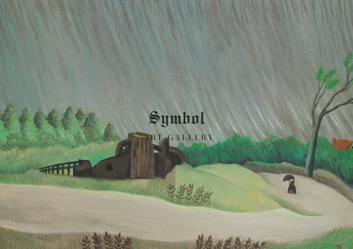 Un matin de pluie by Henri Rousseau, 1896, Post-Impressionism, fine art print