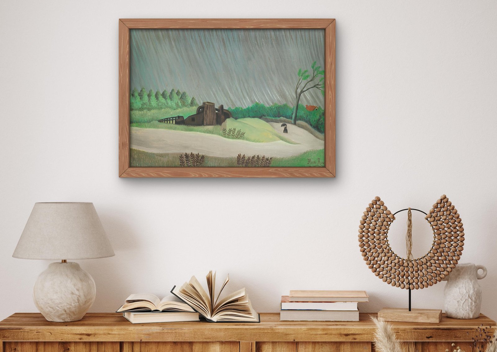 Un matin de pluie by Henri Rousseau, 1896, Post-Impressionism, fine art print