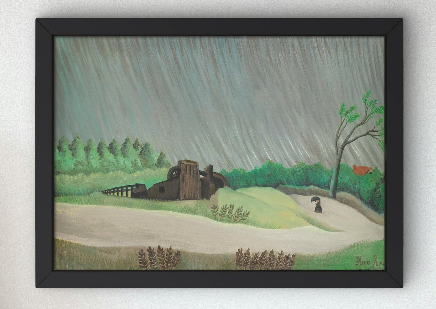 Un matin de pluie by Henri Rousseau, 1896, Post-Impressionism, fine art print