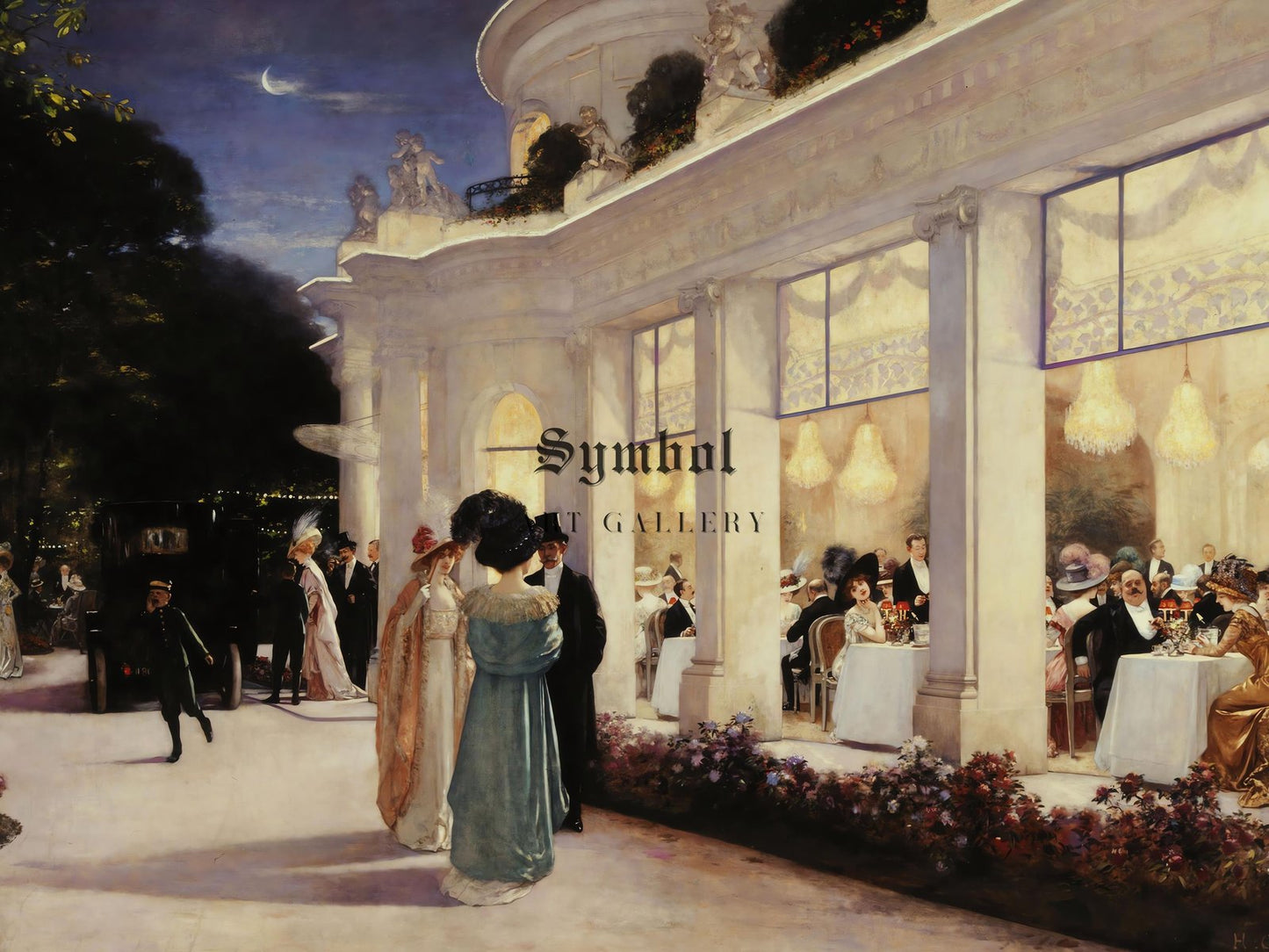 Une soirée au Pré Catelan by Henri Gervex, 1909, Art Nouveau and Belle Époque, fine art print