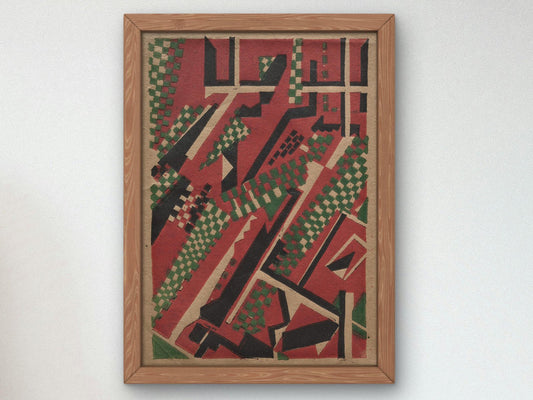 Untitled by Edward Wadsworth, 1914, Cubism and Abstract Art, fine art print