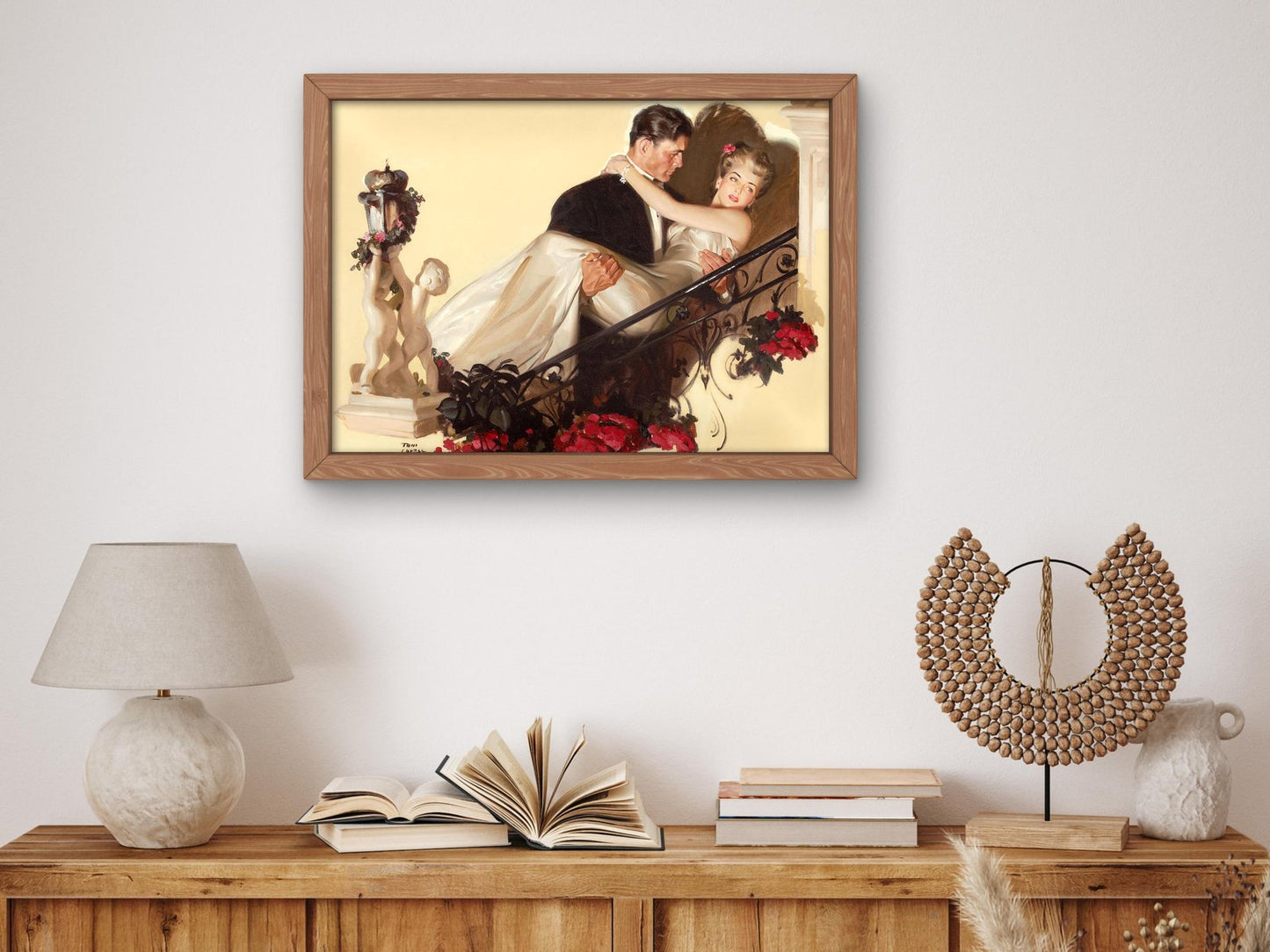 Up the Staircase by Tom Lovell, 1942, Realism and Naturalism, fine art print