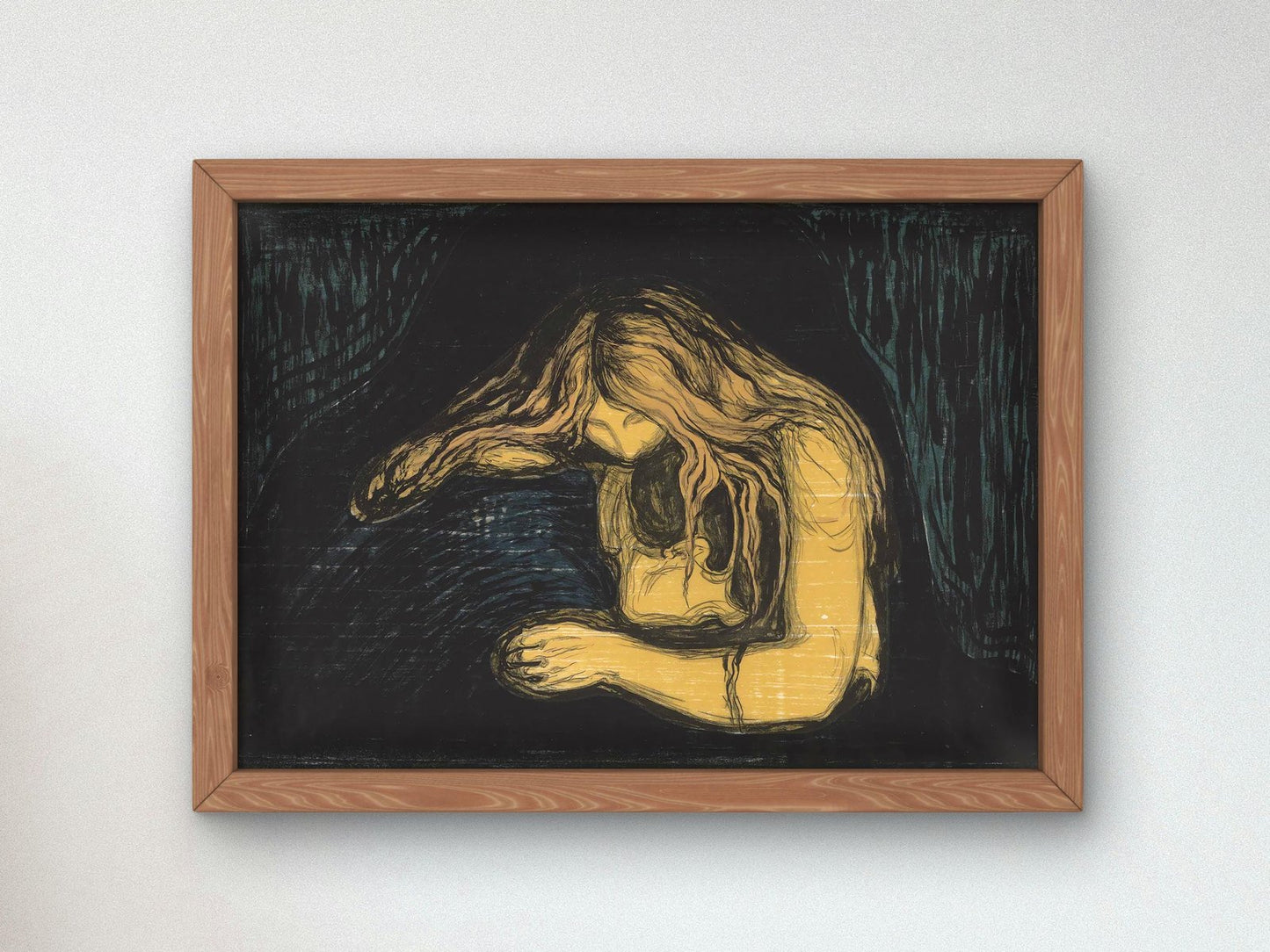 Vampire II by Edvard Munch, 1902, Expressionism, fine art reproduction print