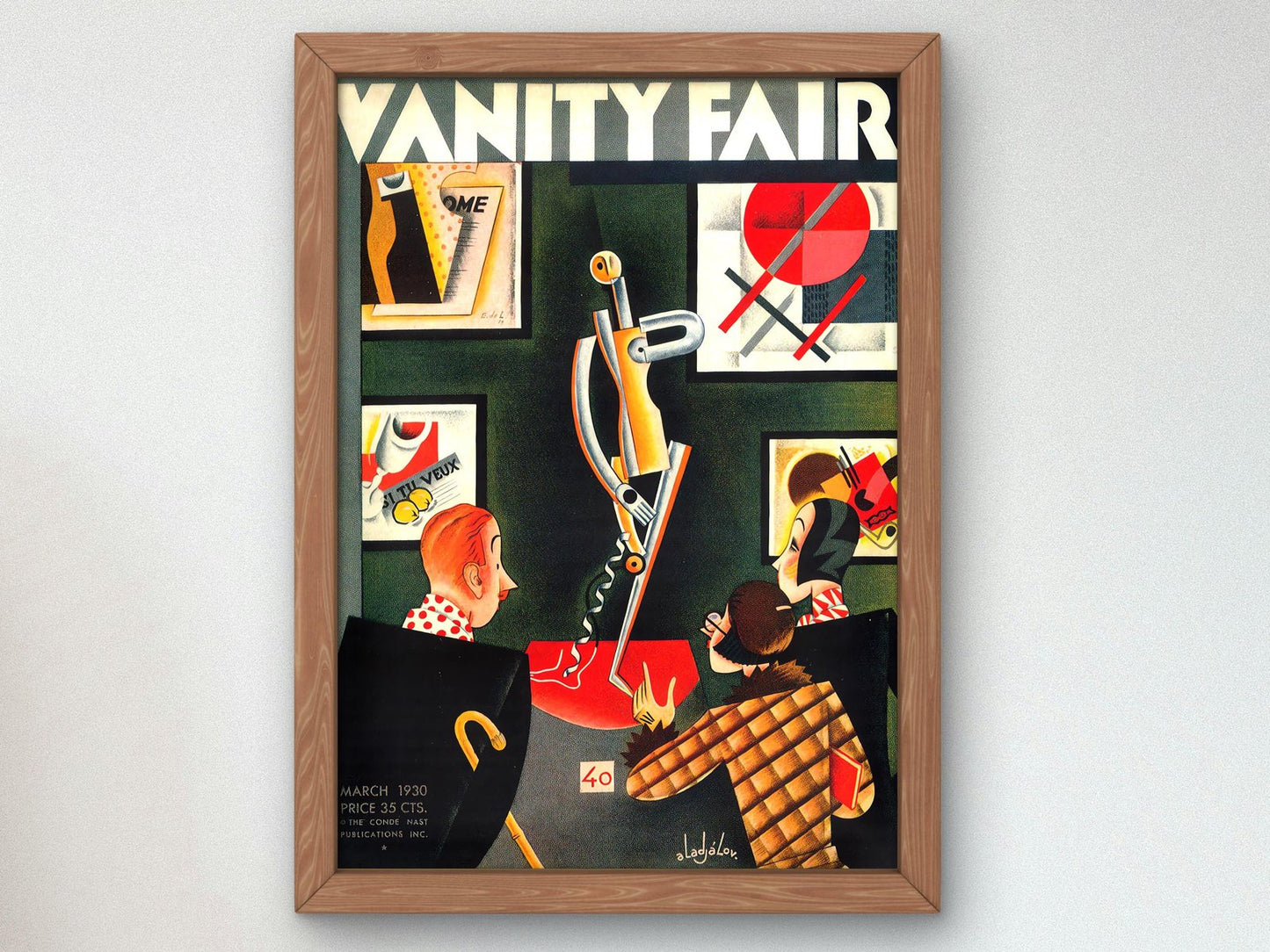 Vanity Fair magazine cover, 1930, Art Deco and American Modernism, fine art print
