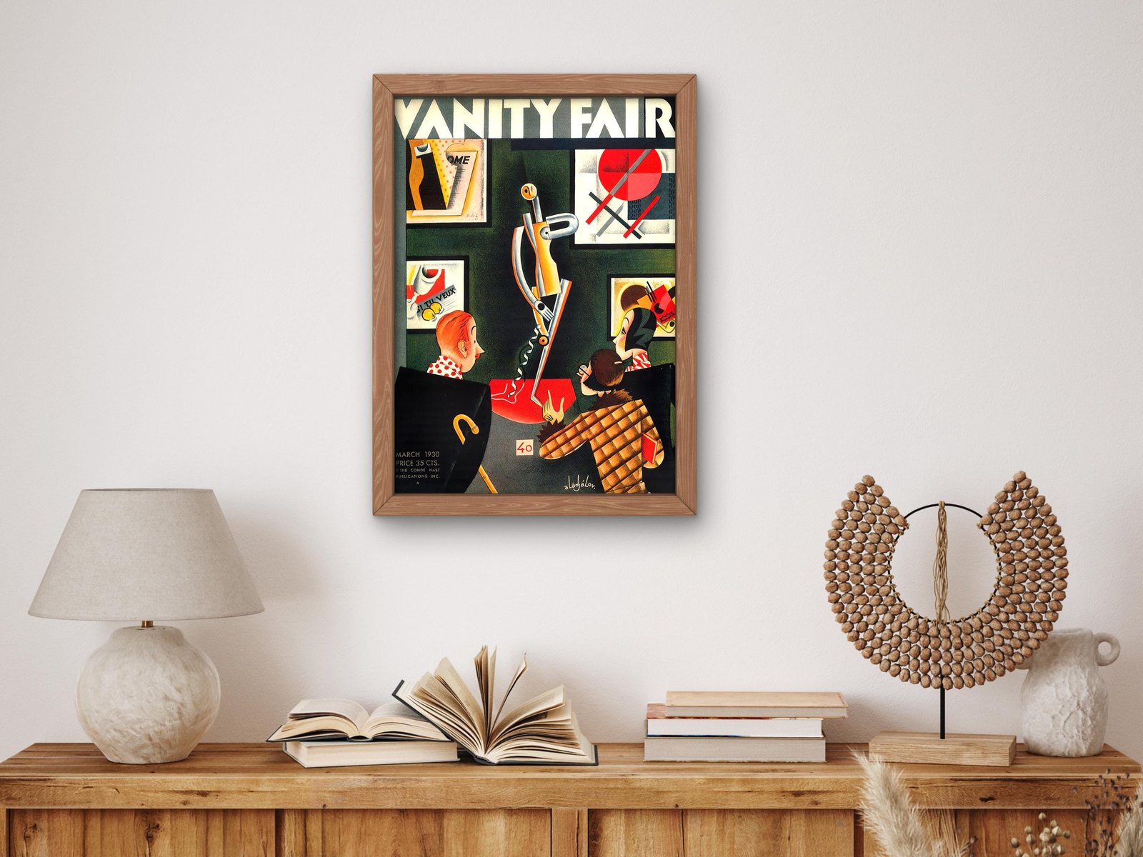 Vanity Fair magazine cover, 1930, Art Deco and American Modernism, fine art print