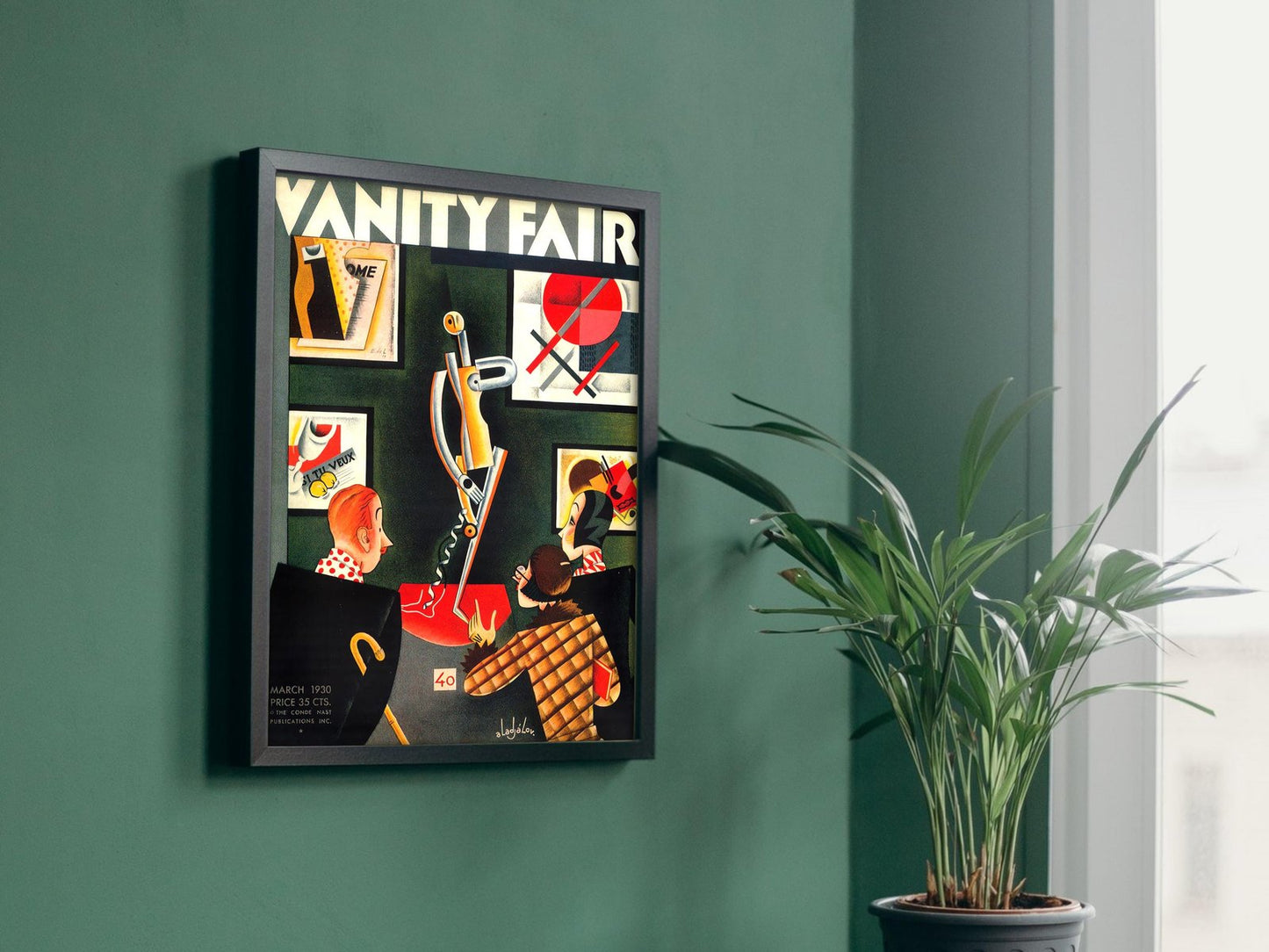 Vanity Fair magazine cover, 1930, Art Deco and American Modernism, fine art print