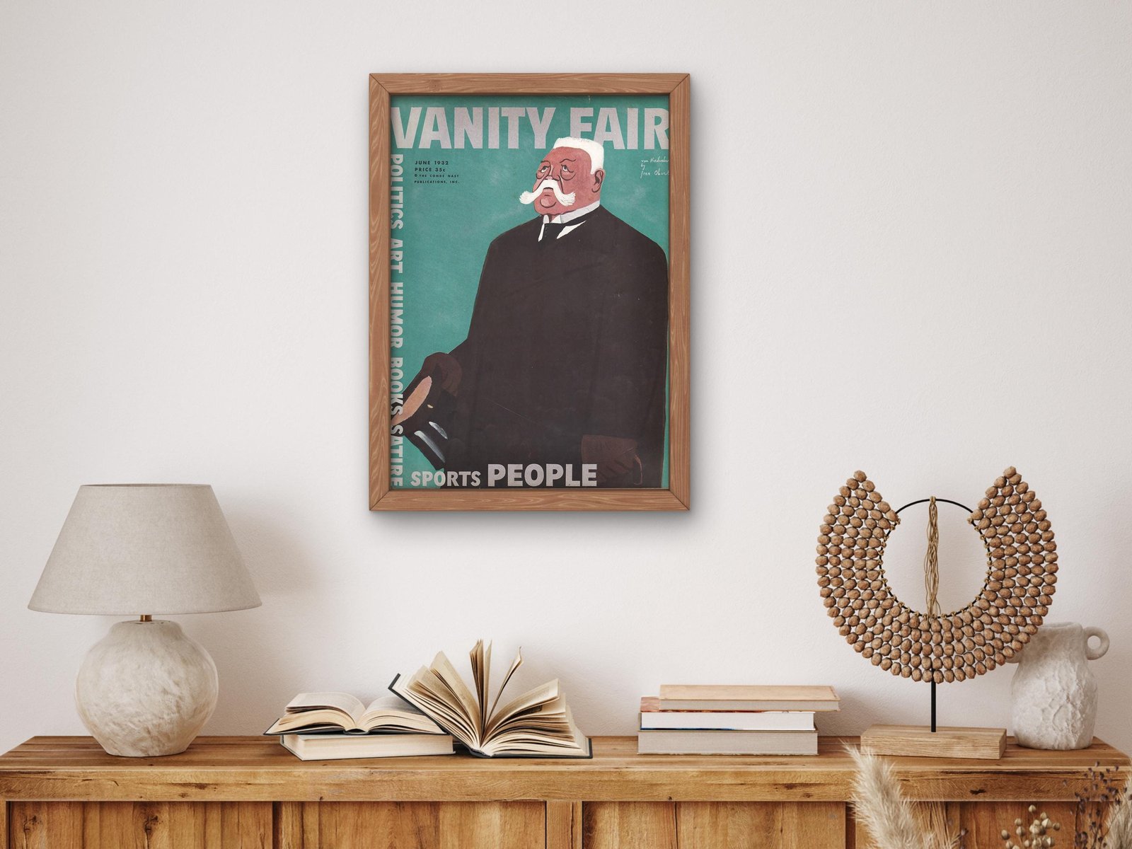 Vanity Fair 1932 magazine cover, Art Deco and American Modernism, fine art print