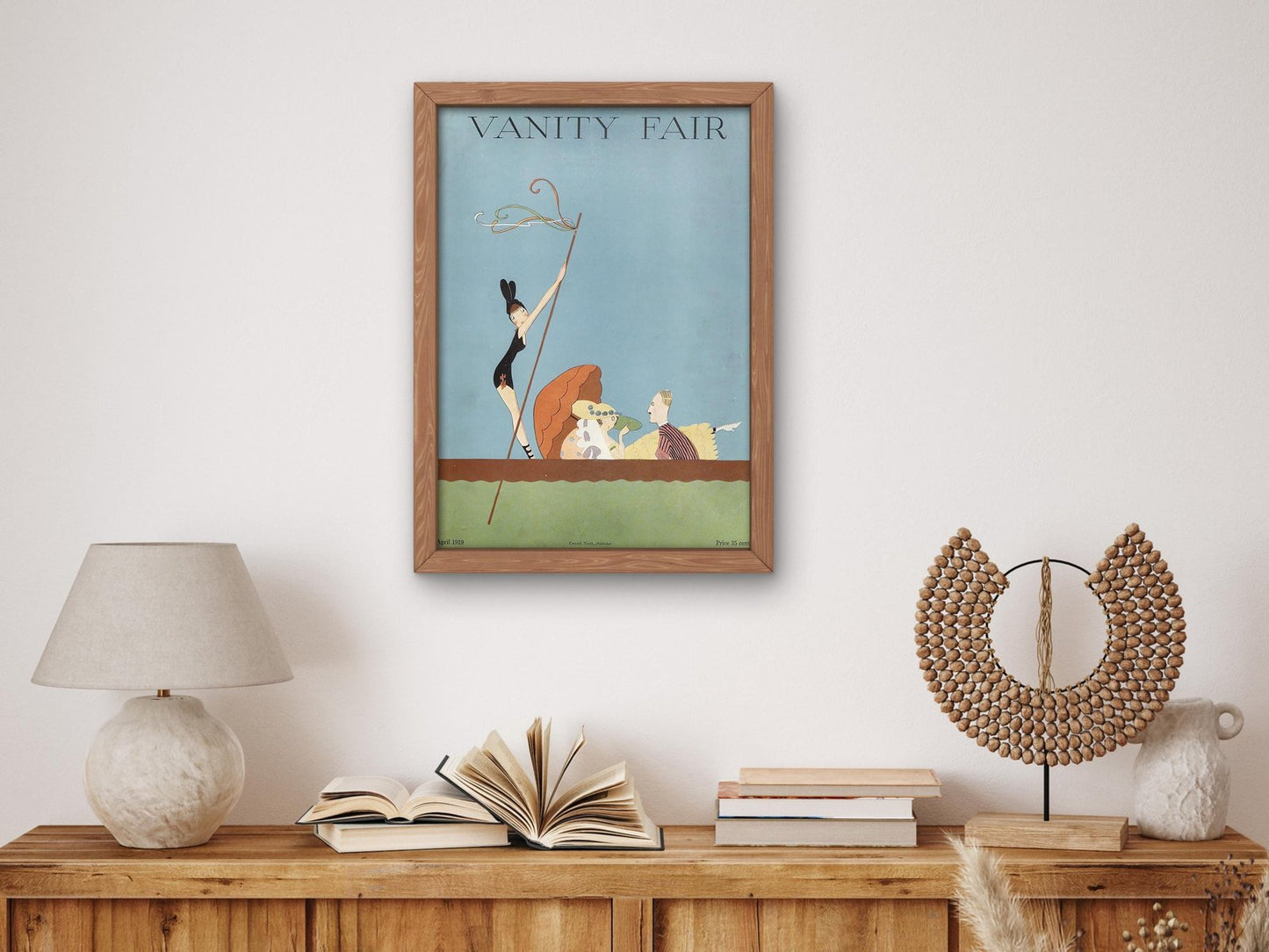 Vanity Fair April 1919 magazine cover, Art Deco and American Modernism, fine art print