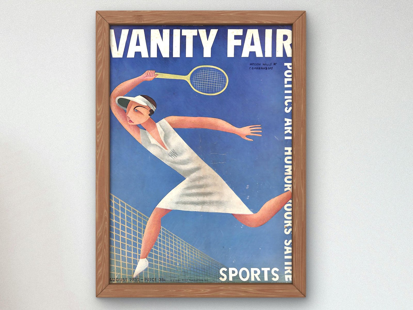 Vanity Fair August 1932 by Miguel Covarrubias, Art Deco and American Modernism, fine art print