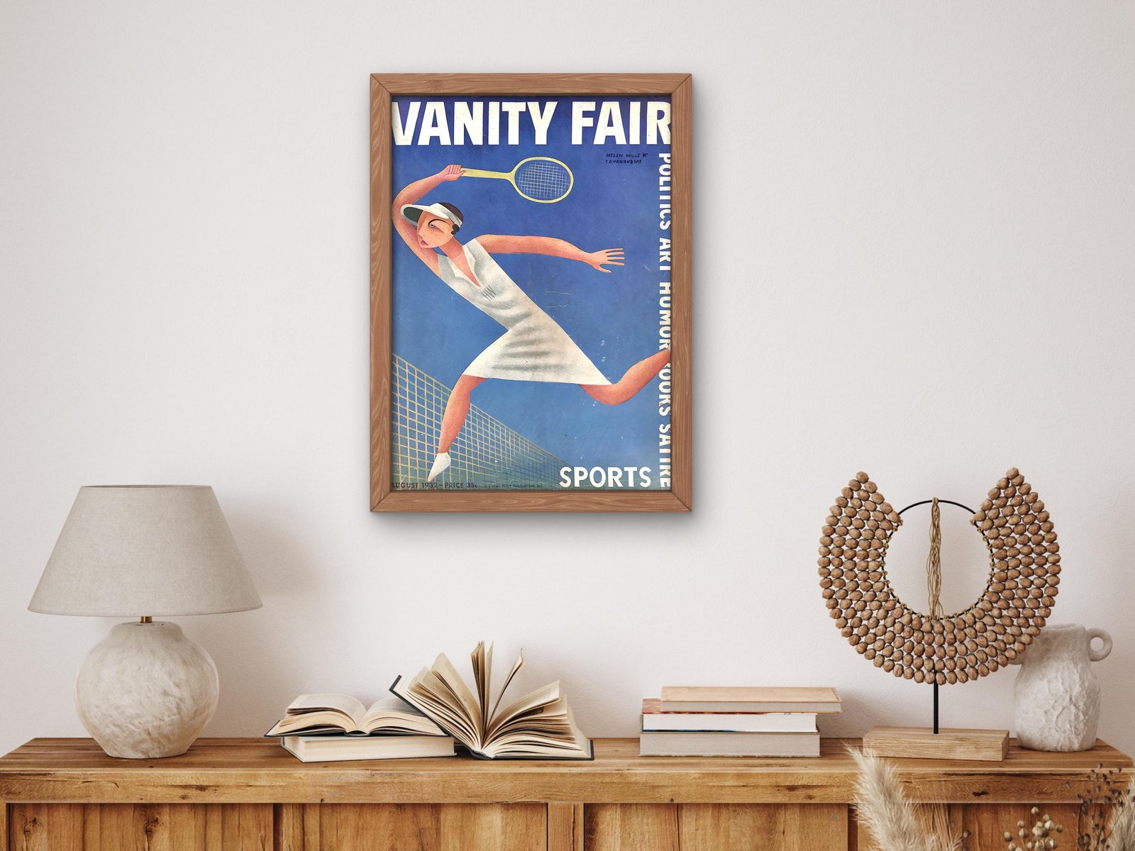 Vanity Fair August 1932 by Miguel Covarrubias, Art Deco and American Modernism, fine art print