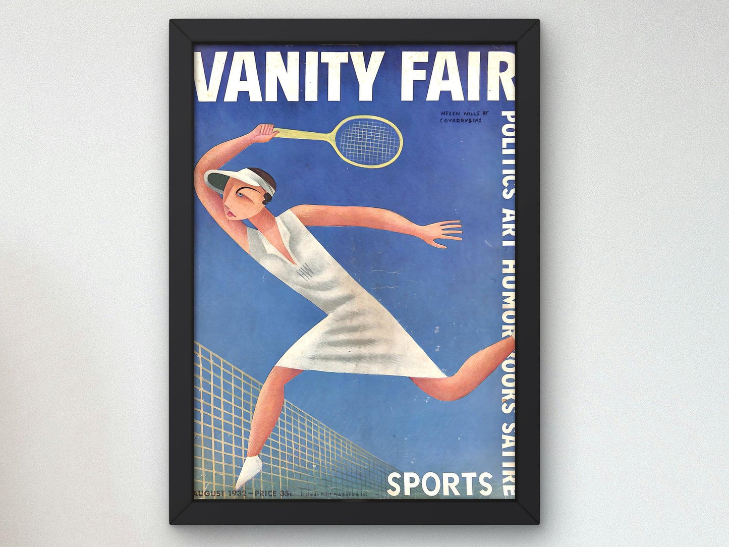 Vanity Fair August 1932 by Miguel Covarrubias, Art Deco and American Modernism, fine art print