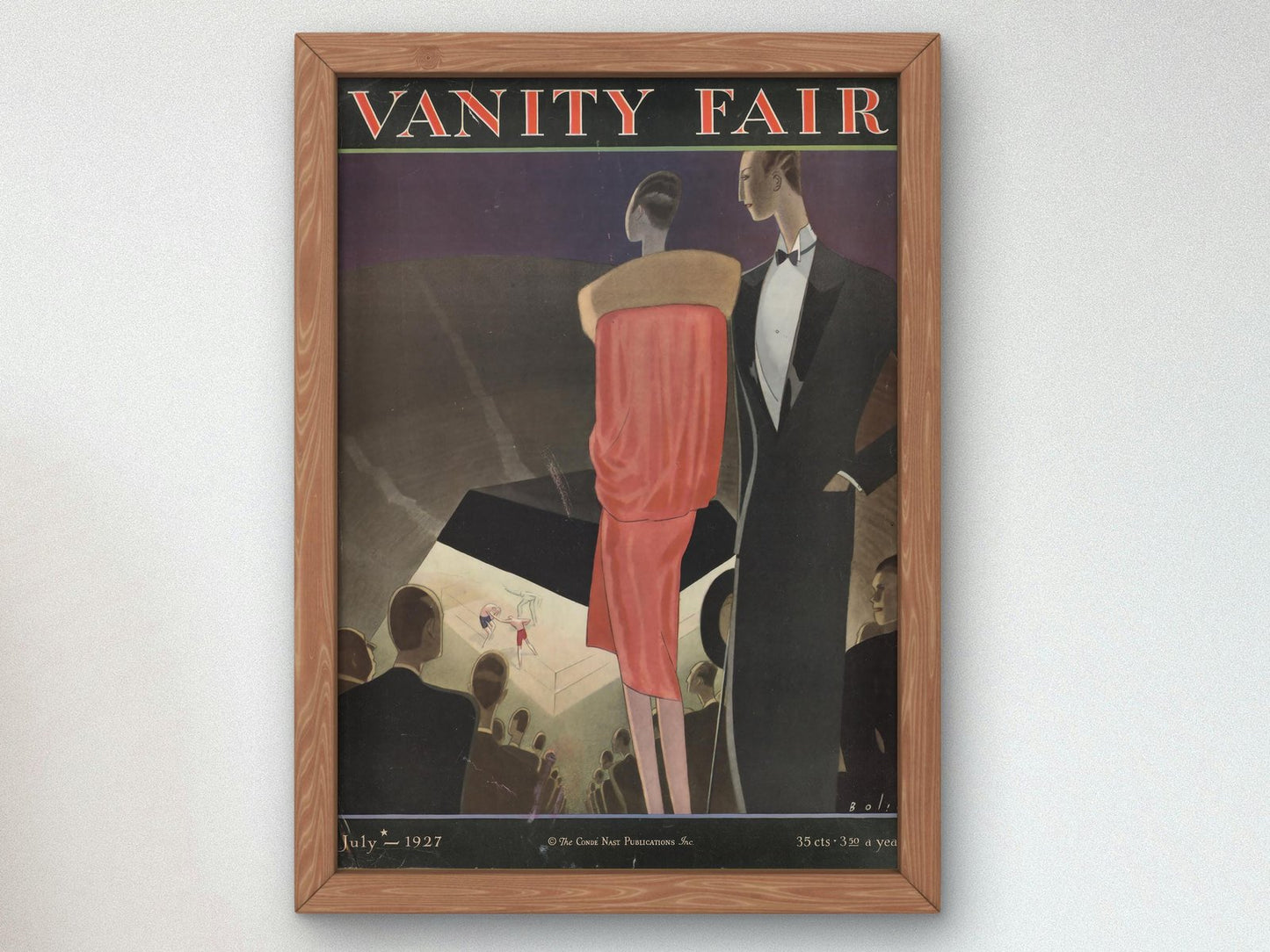 Vanity Fair Cover July 1927, Art Deco and American Modernism, fine art print