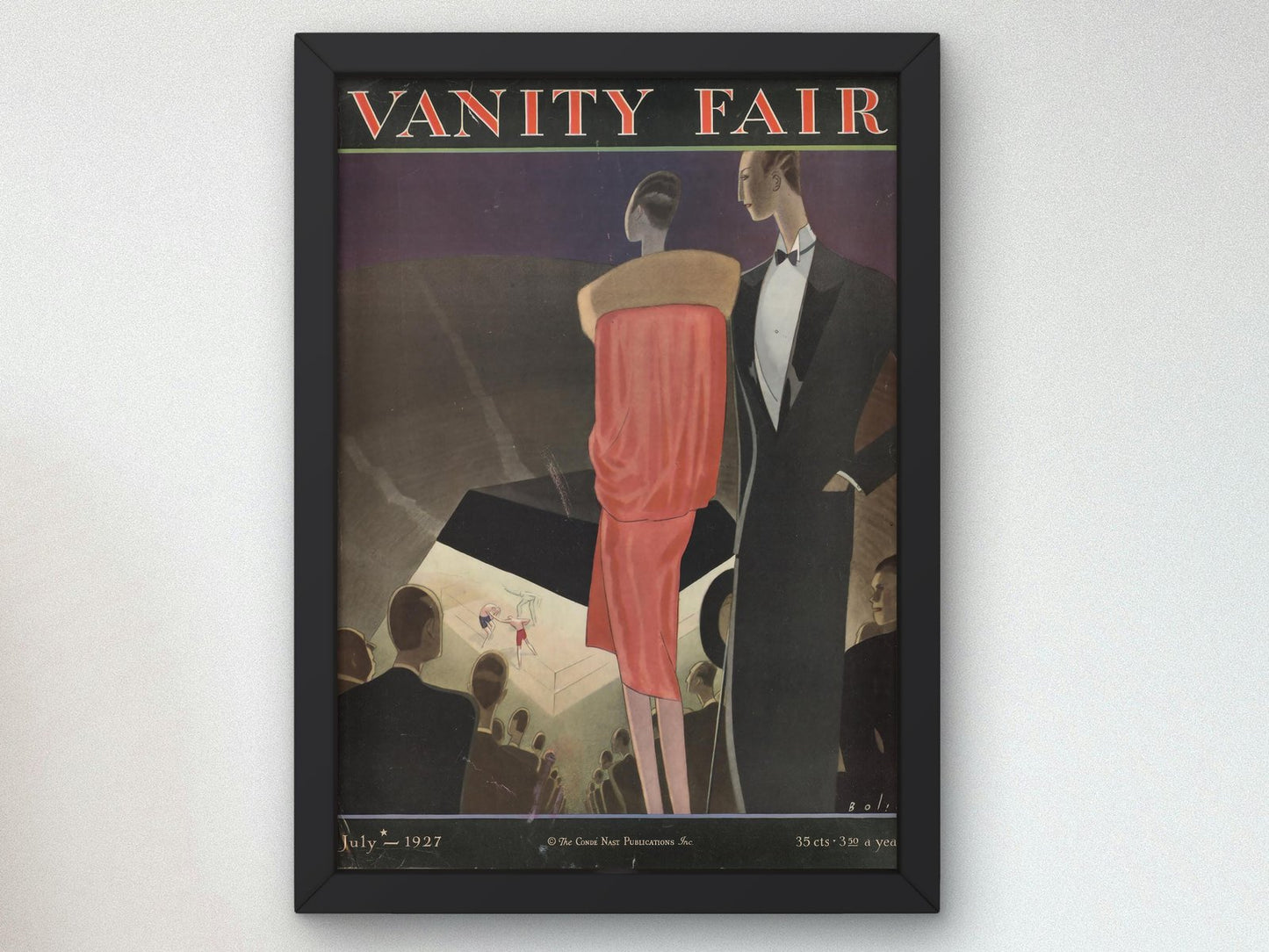 Vanity Fair Cover July 1927, Art Deco and American Modernism, fine art print