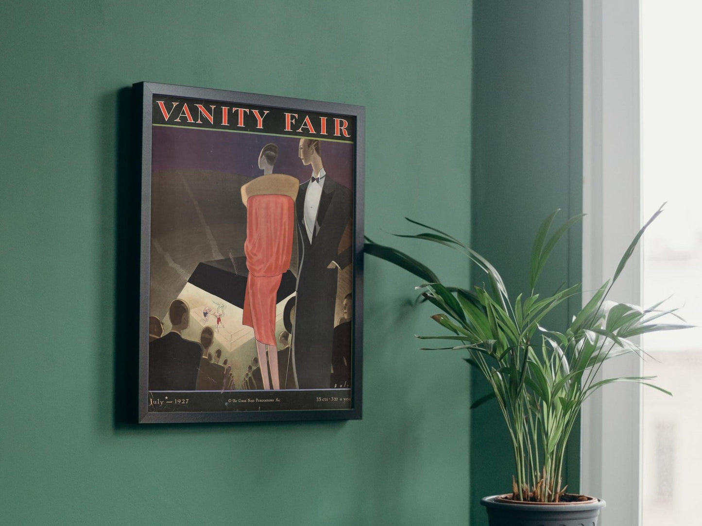 Vanity Fair Cover July 1927, Art Deco and American Modernism, fine art print
