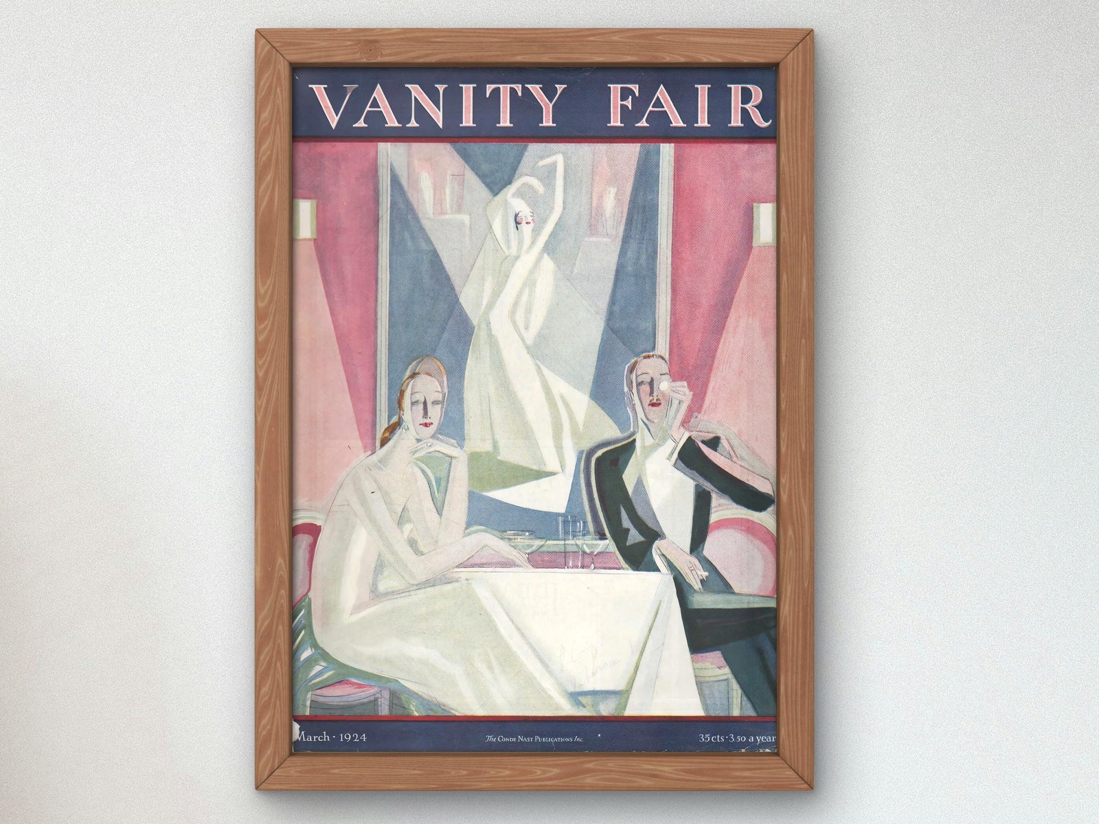 Vanity Fair Cover, March 1924, Art Deco and American Modernism, fine art print