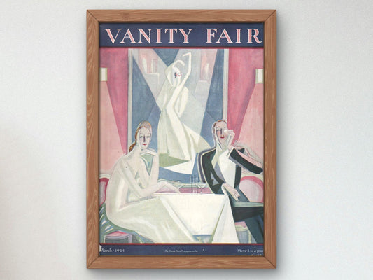 Vanity Fair Cover, March 1924, Art Deco and American Modernism, fine art print