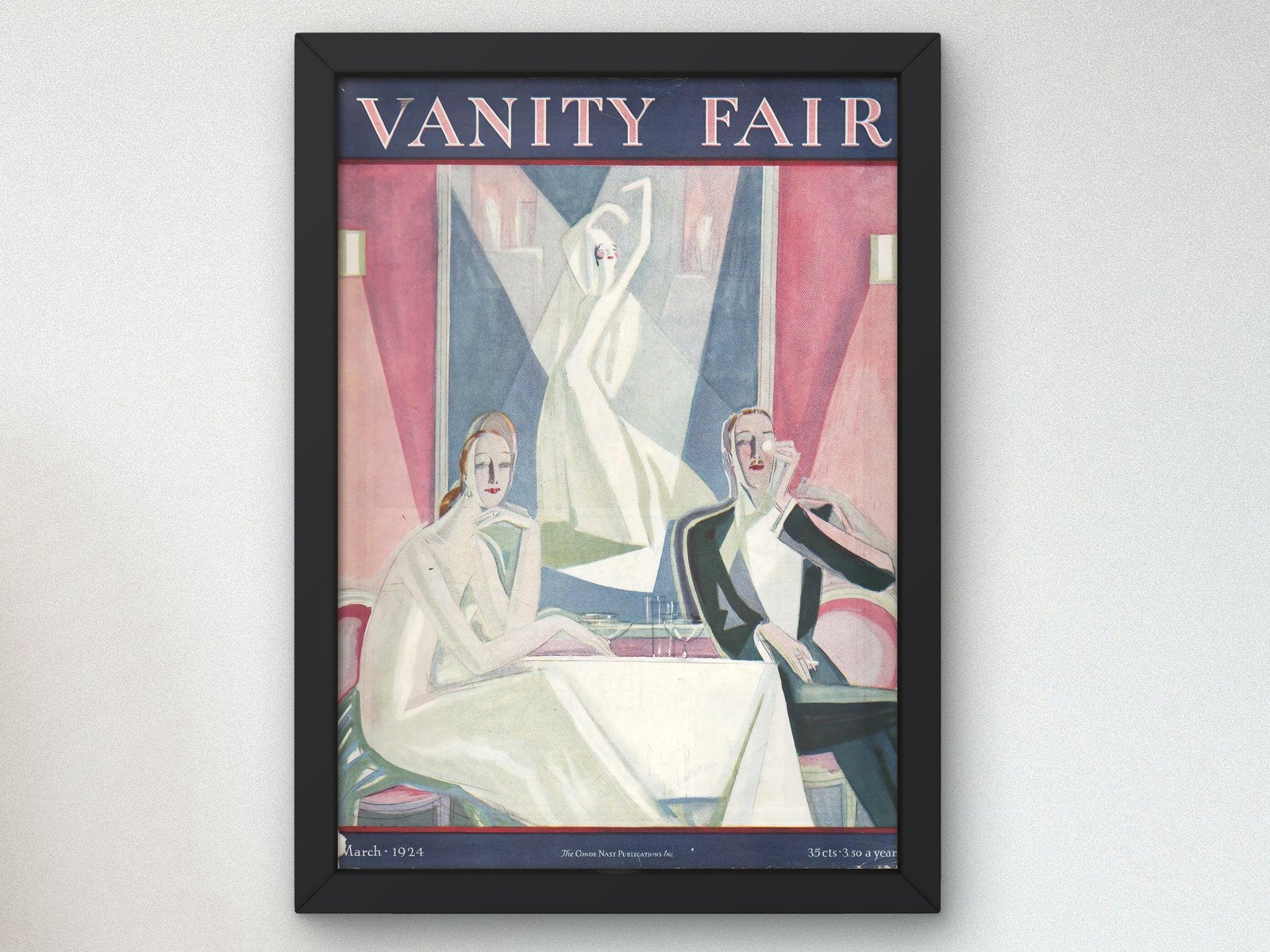 Vanity Fair Cover, March 1924, Art Deco and American Modernism, fine art print