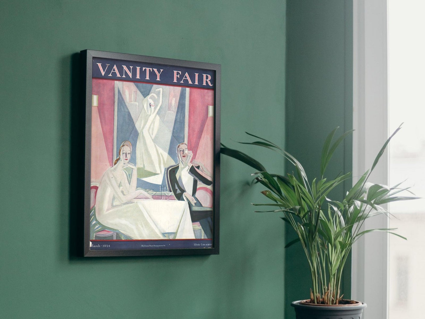 Vanity Fair Cover, March 1924, Art Deco and American Modernism, fine art print