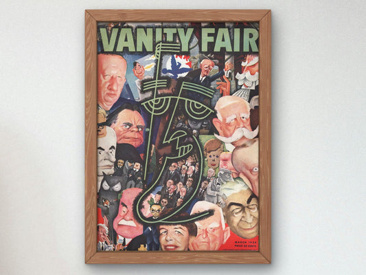 Vanity Fair Cover March 1934 by Miguel Covarrubias, Art Deco and American Modernism, fine art print
