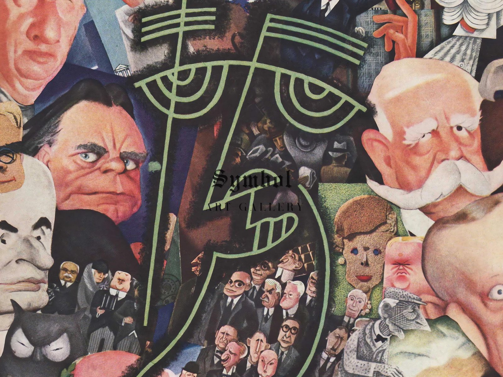 Vanity Fair Cover March 1934 by Miguel Covarrubias, Art Deco and American Modernism, fine art print