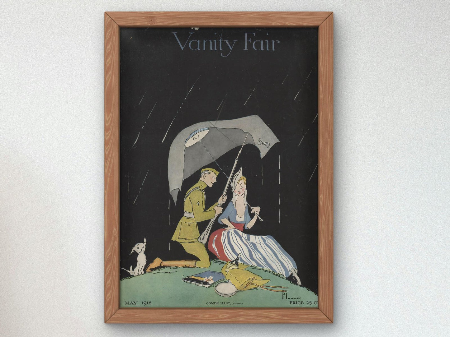 Vanity Fair magazine cover, May 1918, Art Deco and American Modernism, fine art print