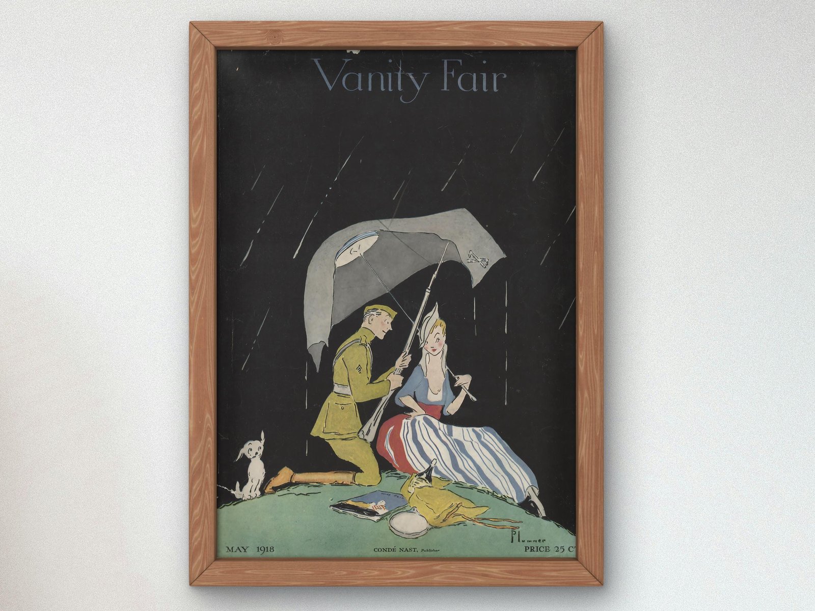 Vanity Fair magazine cover, May 1918, Art Deco and American Modernism, fine art print