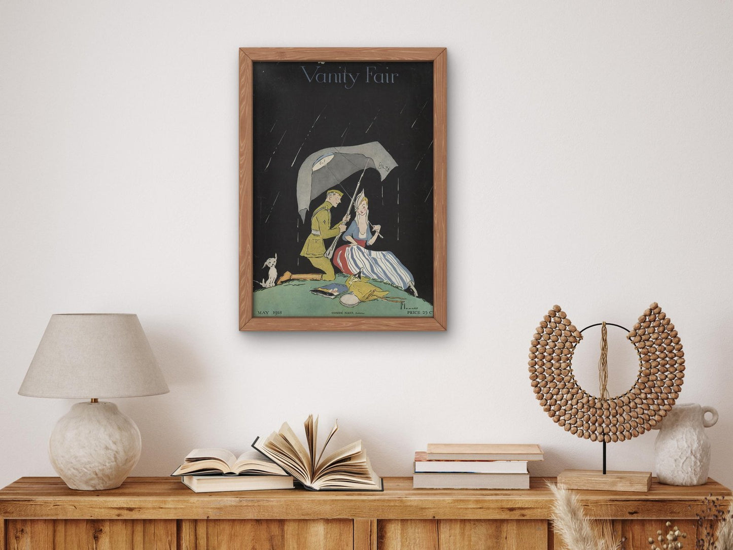 Vanity Fair magazine cover, May 1918, Art Deco and American Modernism, fine art print