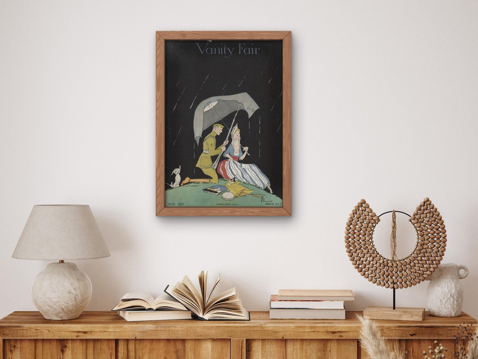 Vanity Fair magazine cover, May 1918, Art Deco and American Modernism, fine art print