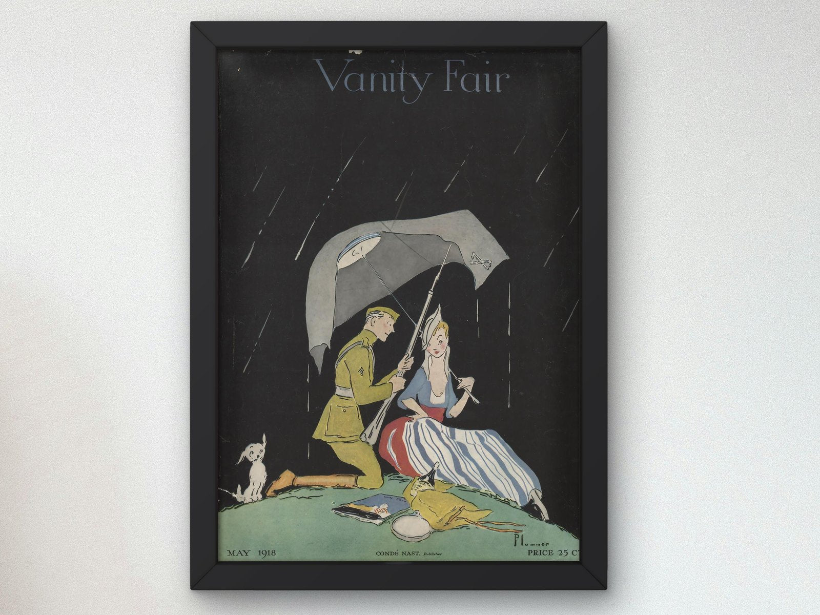 Vanity Fair magazine cover, May 1918, Art Deco and American Modernism, fine art print