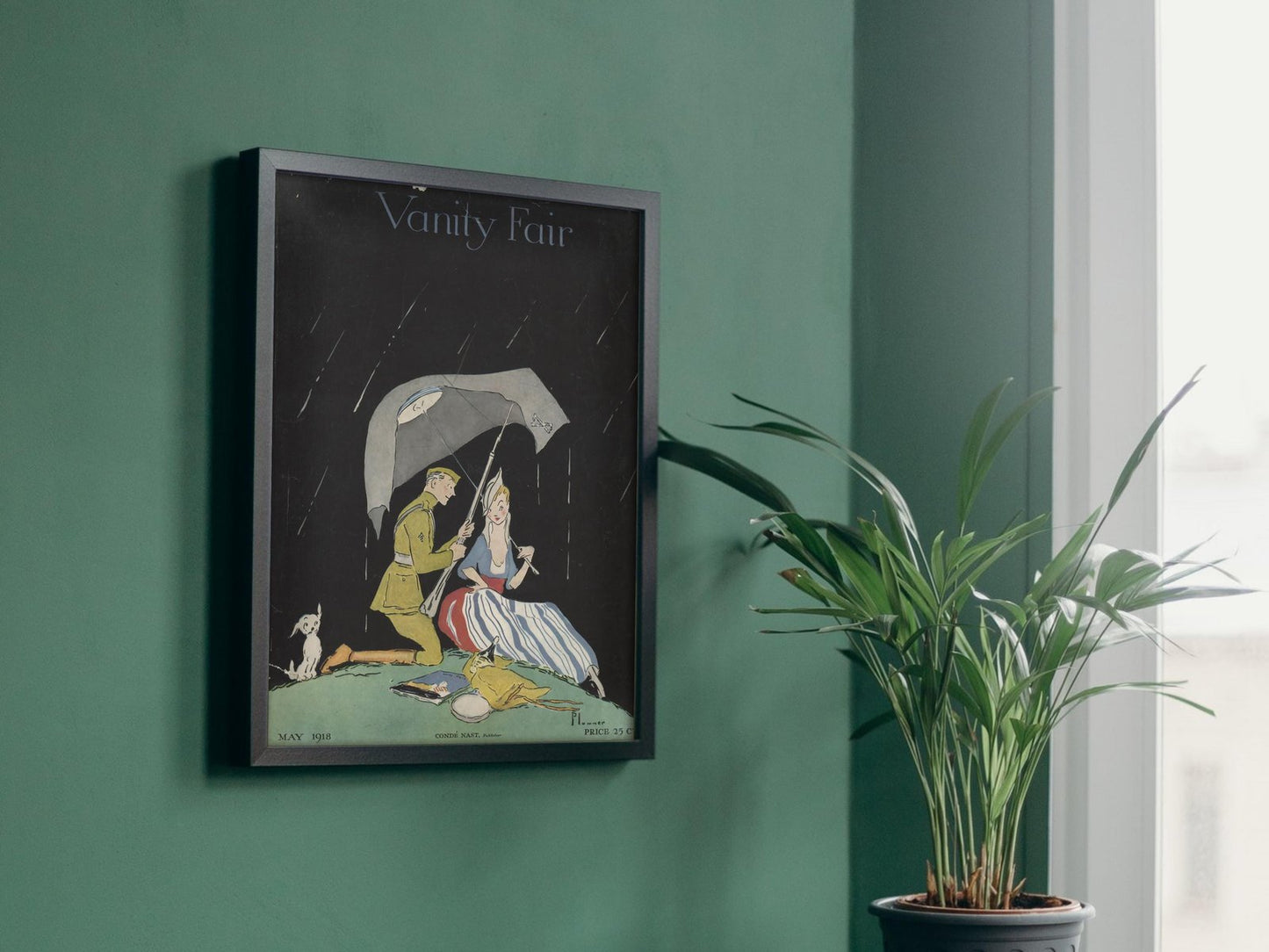 Vanity Fair magazine cover, May 1918, Art Deco and American Modernism, fine art print