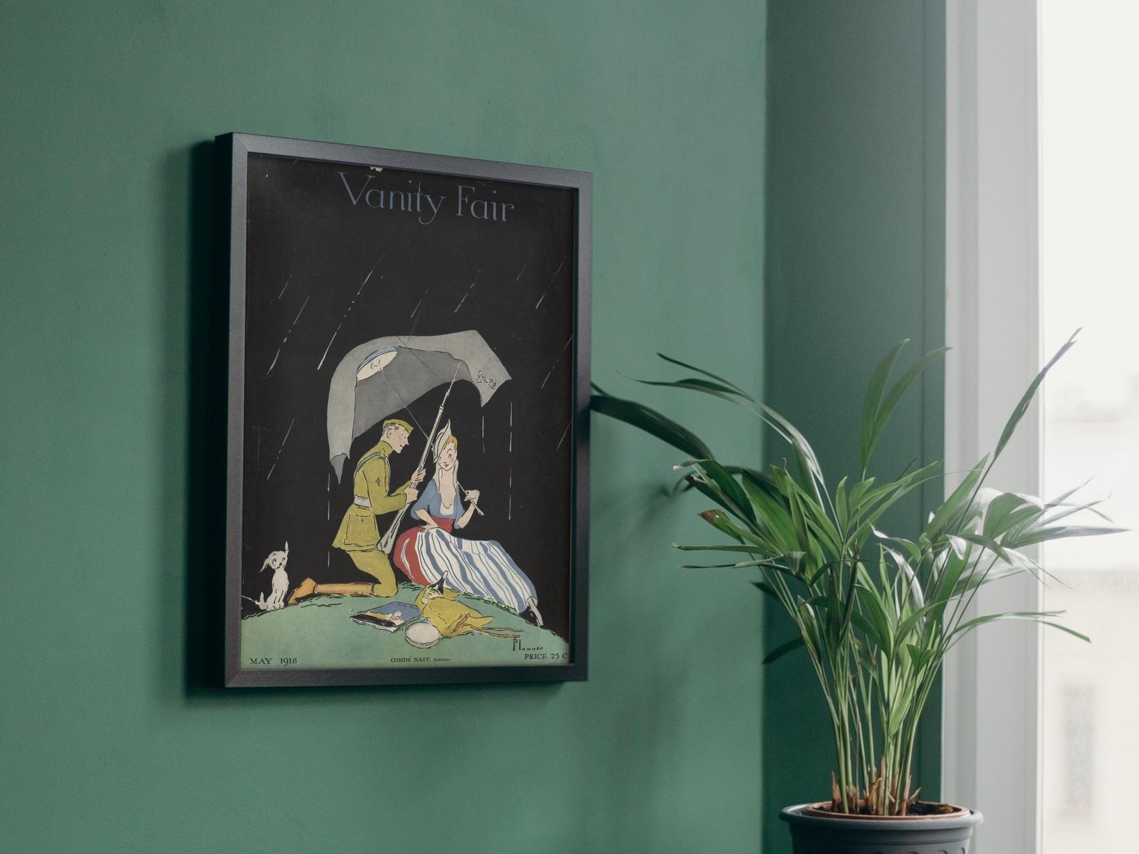 Vanity Fair magazine cover, May 1918, Art Deco and American Modernism, fine art print