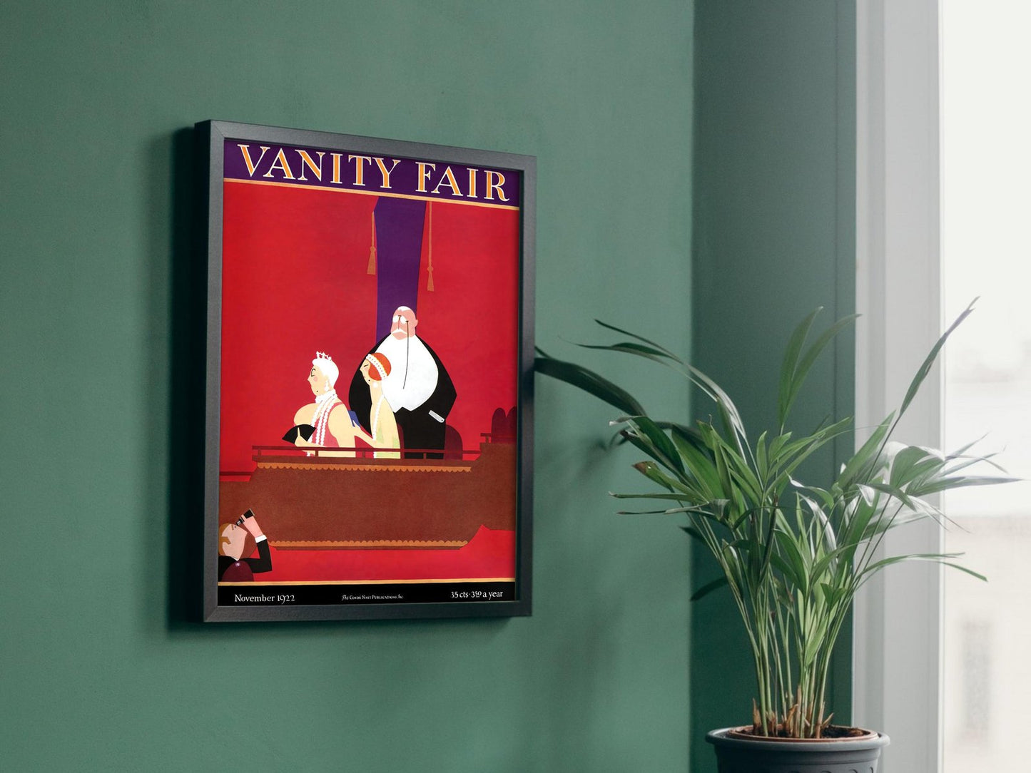 Vanity Fair magazine cover, November 1922, Art Deco and American Modernism, fine art print