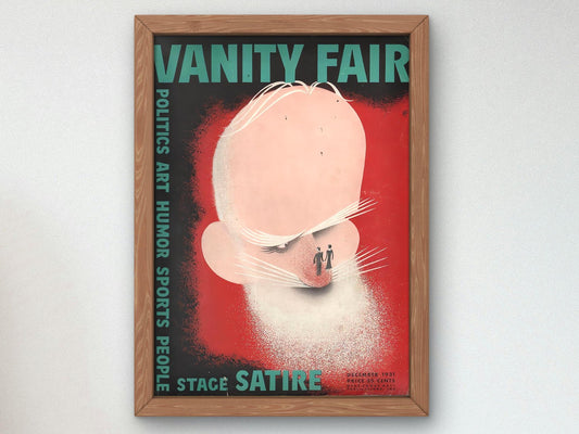 Vanity Fair December 1931 magazine cover, Art Deco and American Modernism, fine art print