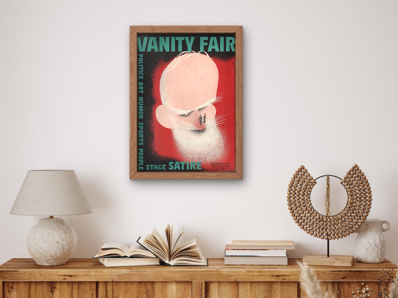Vanity Fair December 1931 magazine cover, Art Deco and American Modernism, fine art print