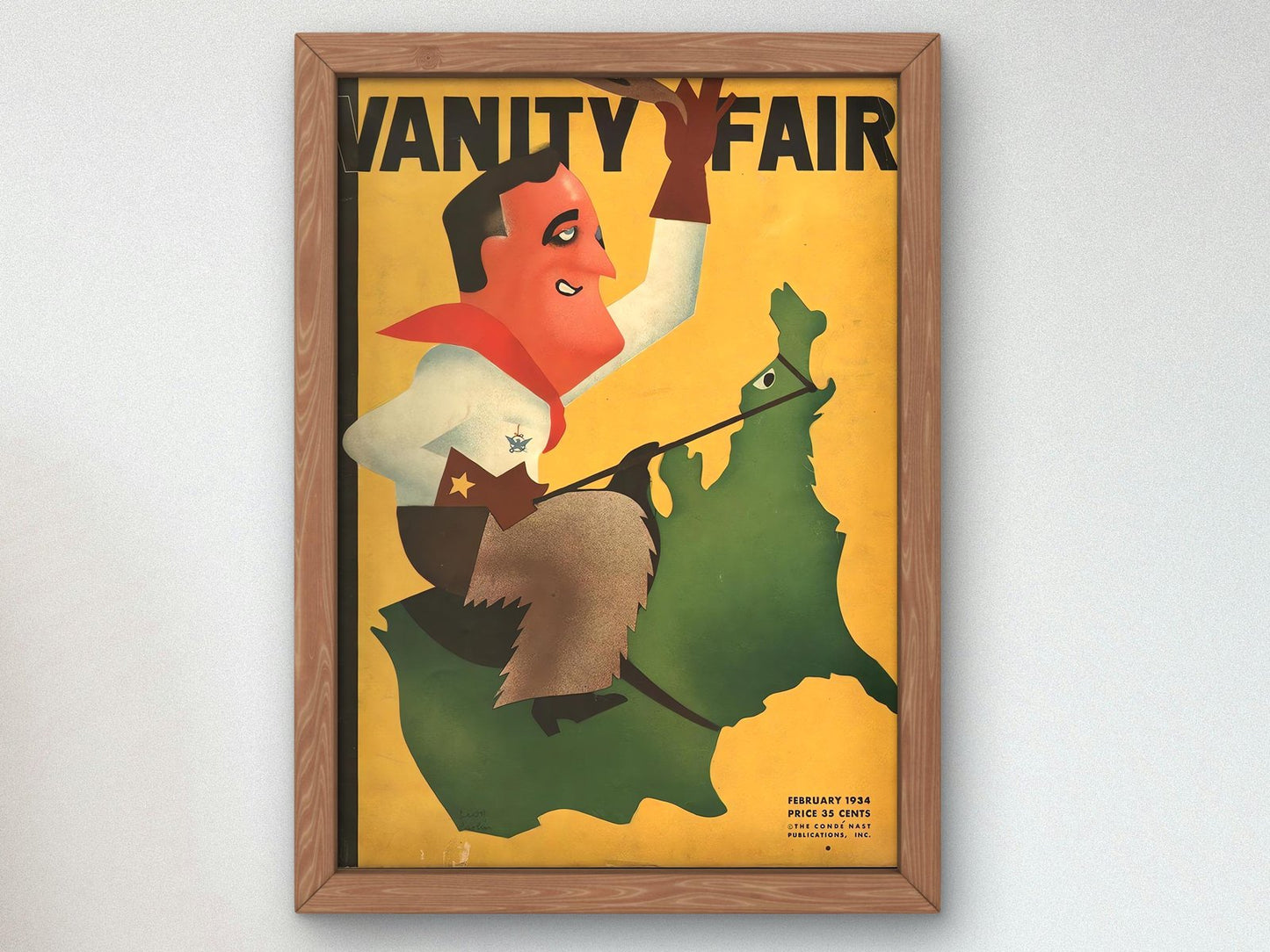 Vanity Fair February 1934 by Miguel Covarrubias, Art Deco and American Modernism, fine art print
