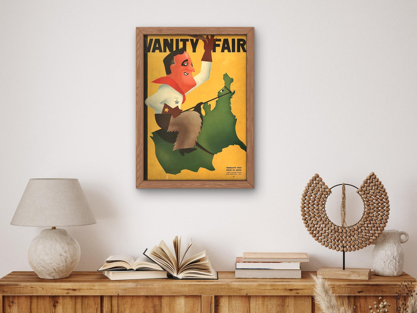 Vanity Fair February 1934 by Miguel Covarrubias, Art Deco and American Modernism, fine art print