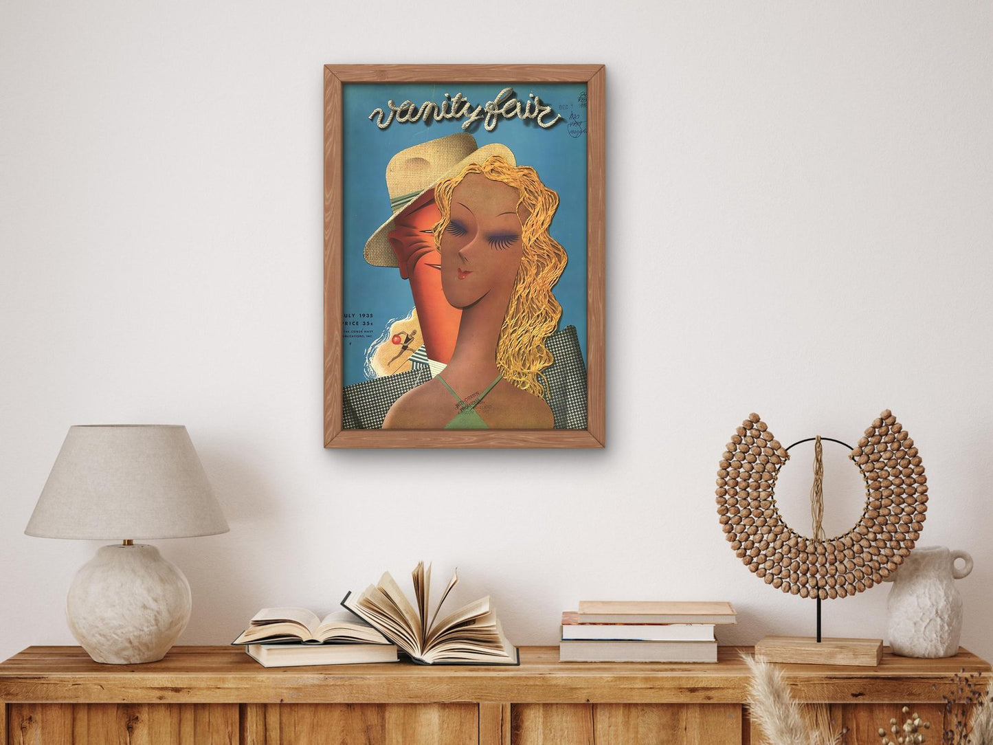 Vanity Fair July 1935 magazine cover, Art Deco and American Modernism, fine art print