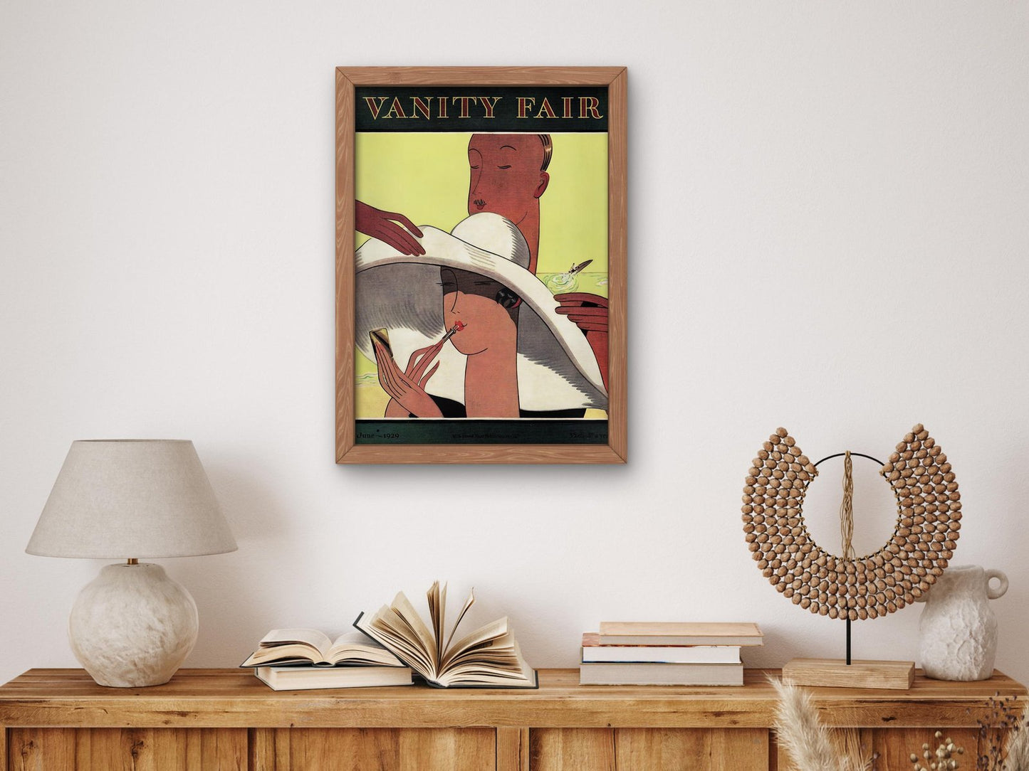 Vanity Fair June 1929 magazine cover, Art Deco and American Modernism, fine art print